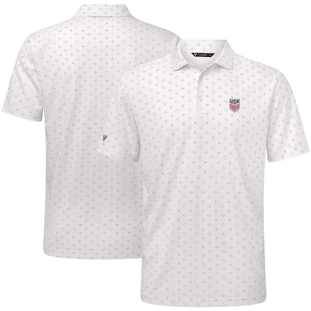 Men's Levelwear White USMNT Detect Polo