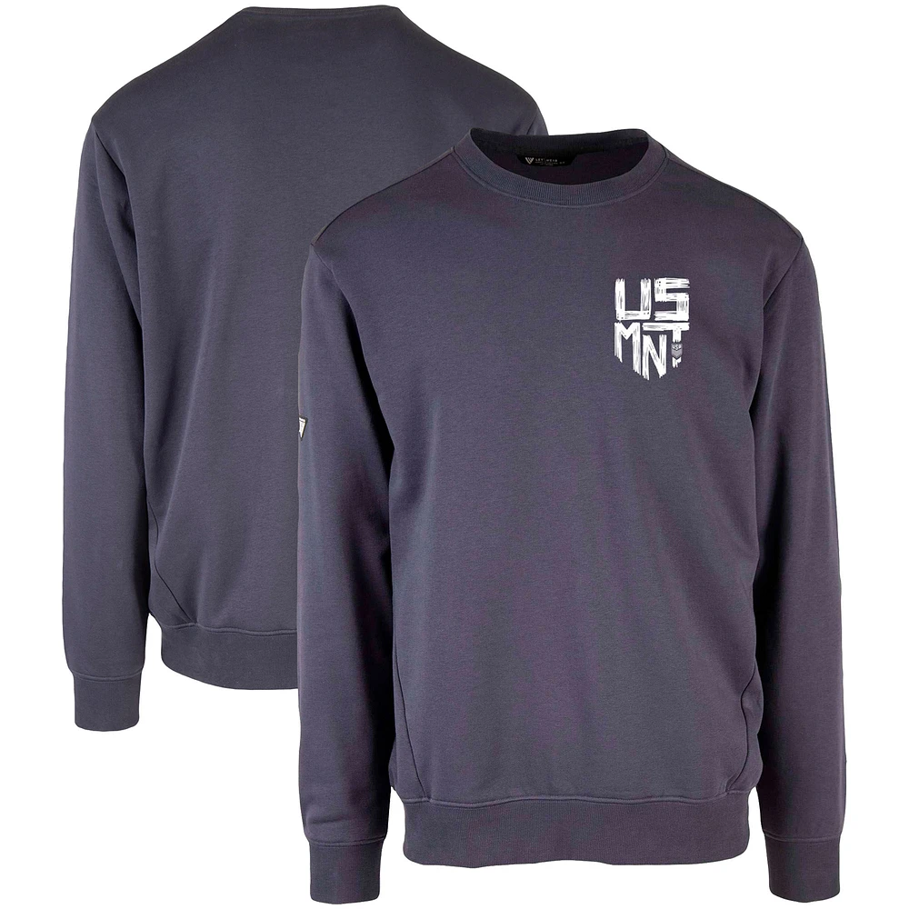 Men's Levelwear Navy USMNT Zane Scribble Pullover Sweatshirt