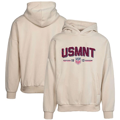 Men's Levelwear Tan USMNT Contact Strike Fast Pullover Hoodie