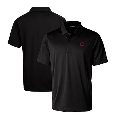 Men's Cutter & Buck Black Cincinnati Reds City Connect Big Tall Prospect Textured Stretch Polo