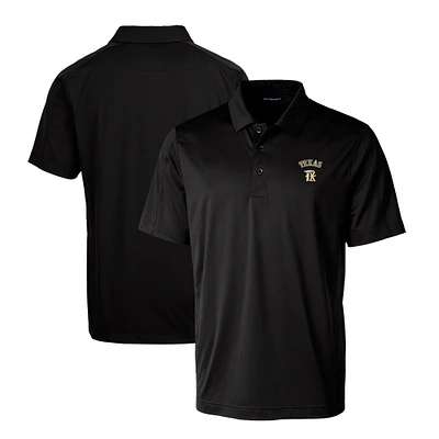 Men's Cutter & Buck Black Texas Rangers City Connect Big Tall Prospect Textured Stretch Polo