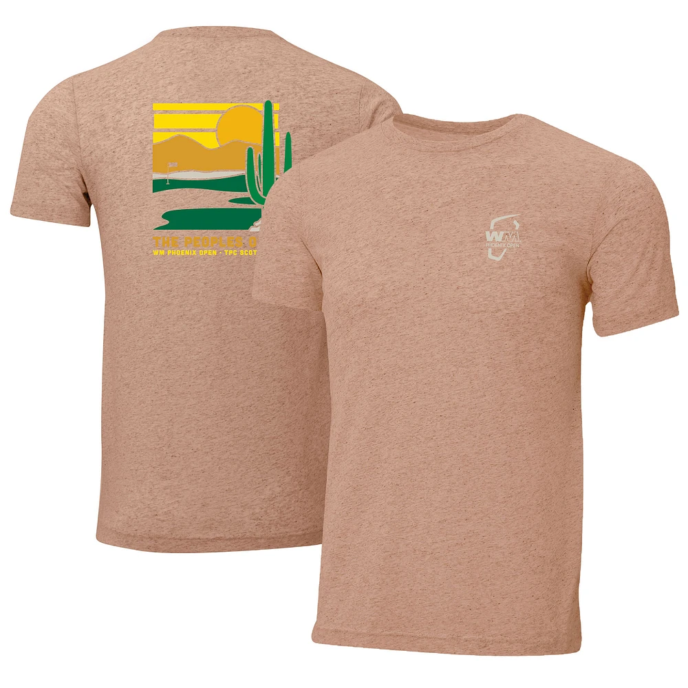 Men's Ahead Brown 2024 WM Phoenix Open Instant Classic Tri-Blend T-Shirt