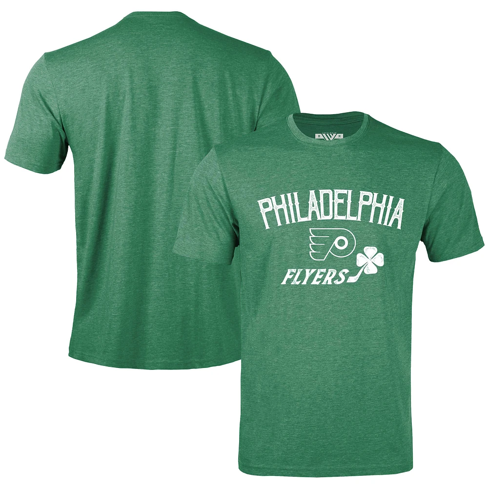 Men's Levelwear Green Philadelphia Flyers St. Patrick's Day Richmond Clover T-Shirt
