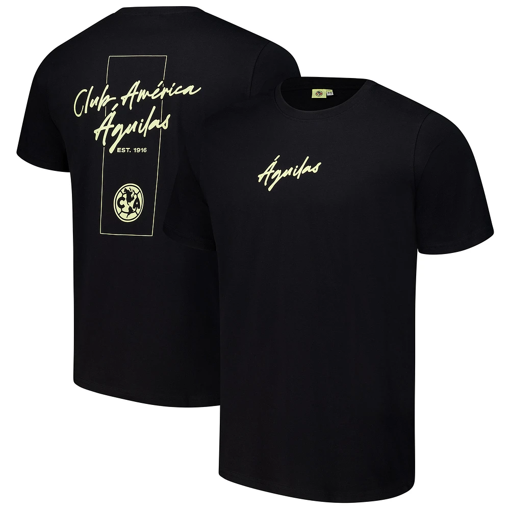 Men's Black Club America Streetwear T-Shirt