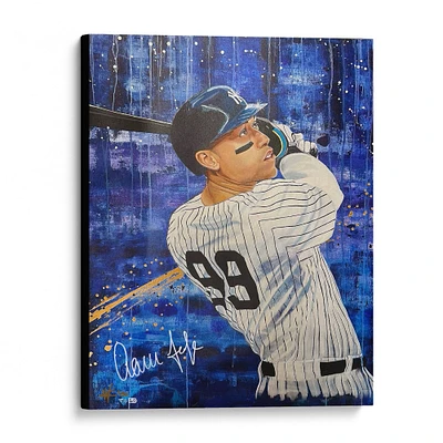 Aaron Judge New York Yankees Autographed Stretched 30" x 40" Embellished Canvas Giclee Print - Art by Cortney Wall - Limited Edition of 50