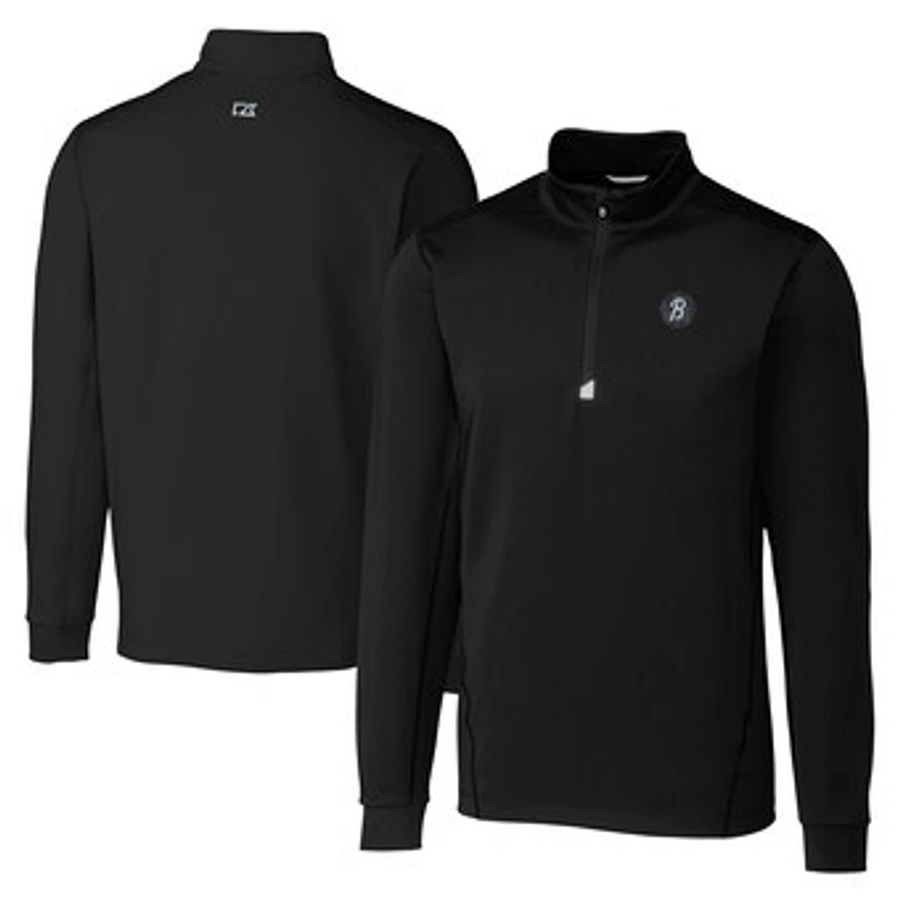 Men's Cutter & Buck Baltimore Orioles City Connect Traverse Stretch Quarter-Zip Pullover Top