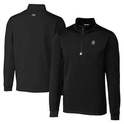 Men's Cutter & Buck Baltimore Orioles City Connect Traverse Stretch Quarter-Zip Pullover Top