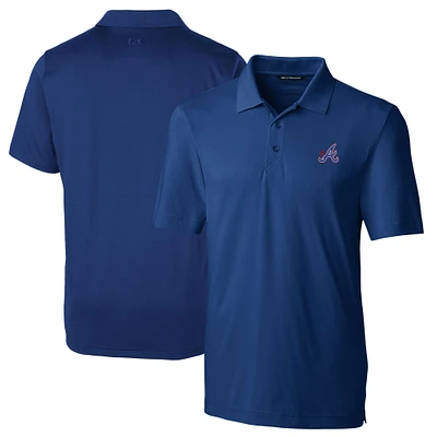 Men's Cutter & Buck Navy Atlanta Braves City Connect Forge Stretch Polo