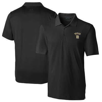 Men's Cutter & Buck Black Texas Rangers City Connect Forge Stretch Polo