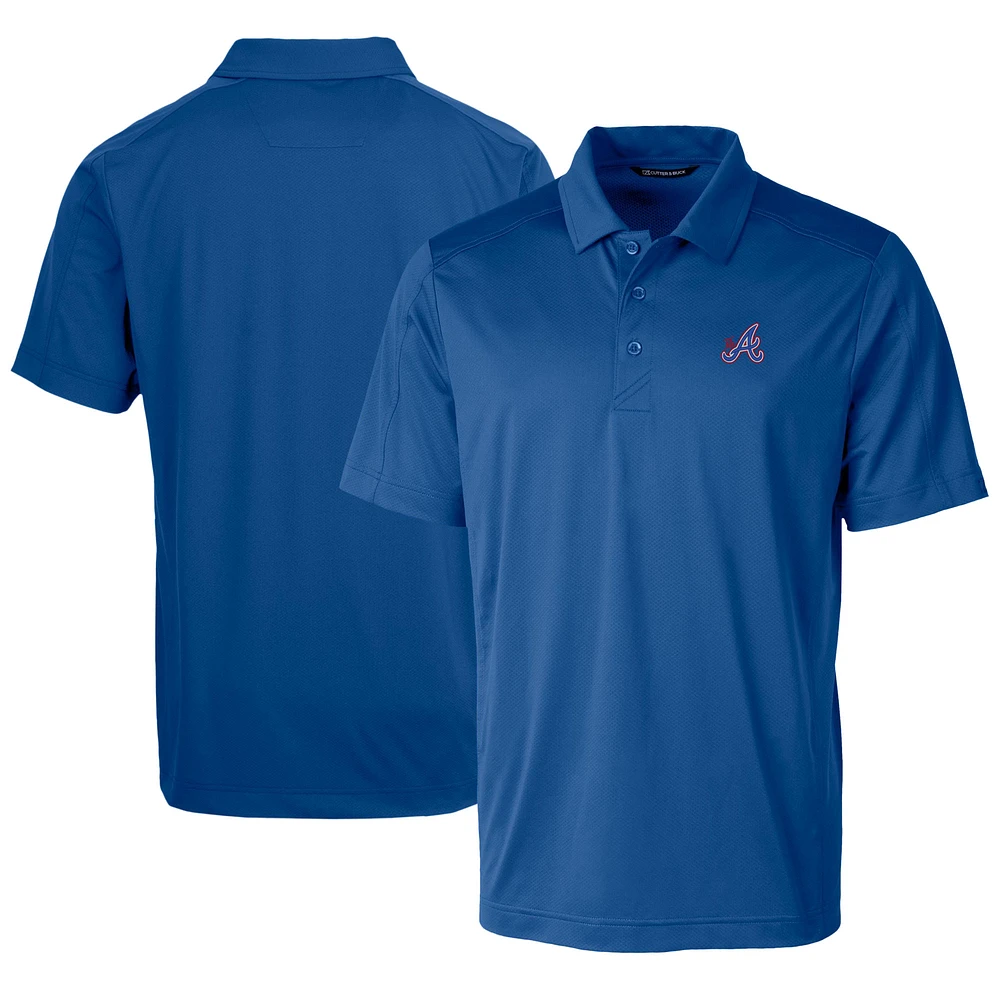 Men's Cutter & Buck Atlanta Braves City Connect Prospect Textured Stretch Polo