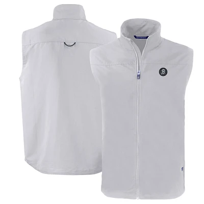 Men's Cutter & Buck Gray Baltimore Orioles City Connect Charter Eco Recycled Full-Zip Vest