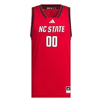Men's adidas #00 Red NC State Wolfpack Replica Swingman Jersey