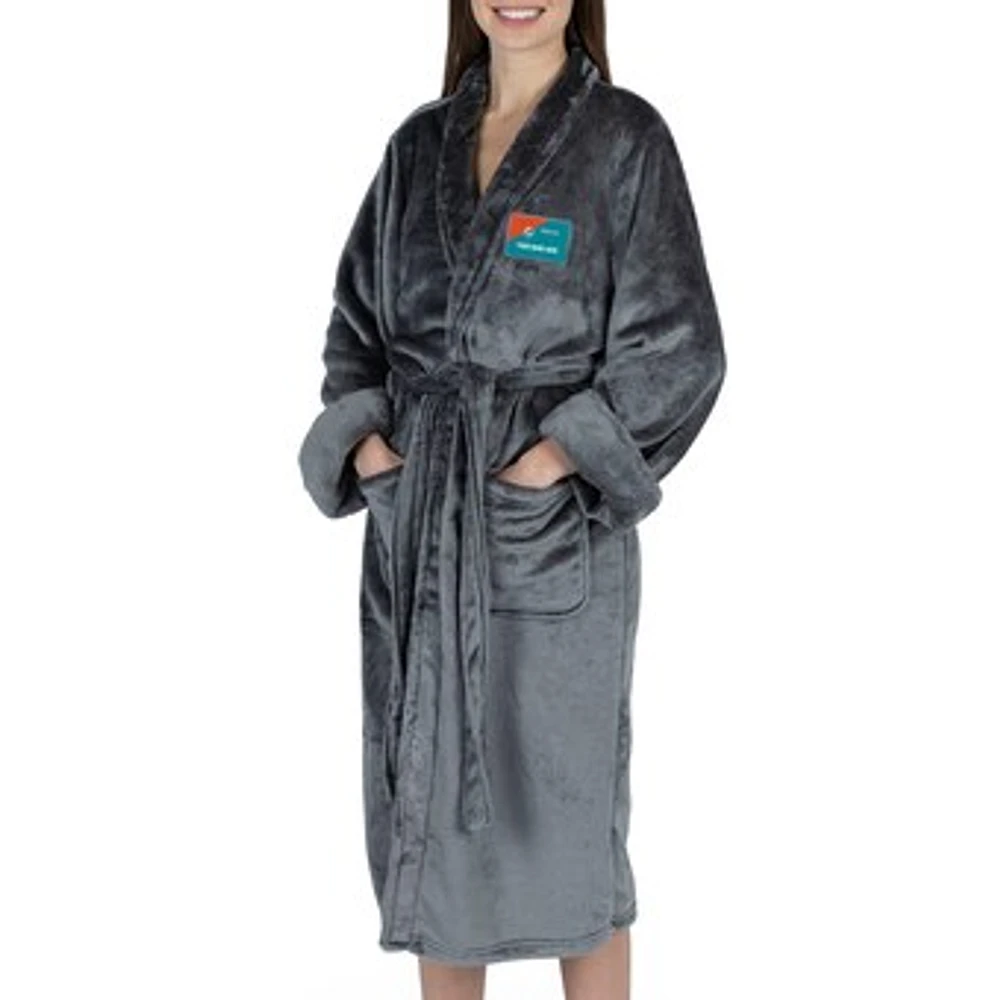 Women's The Northwest Group Gray Miami Dolphins Snipe Personalized Robe
