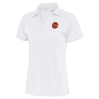 Women's Antigua White Bethune-Cookman Wildcats Tribute Polo