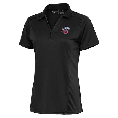Women's Antigua Charcoal Liberty Flames Tribute Polo