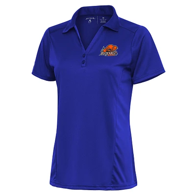 Women's Antigua Blue Bucknell Bison Tribute Polo