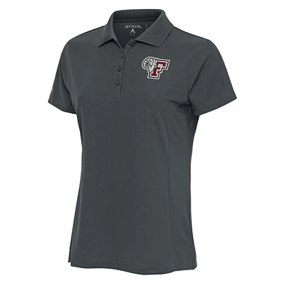 Women's Antigua Pewter Fordham Rams Legacy Pique Polo