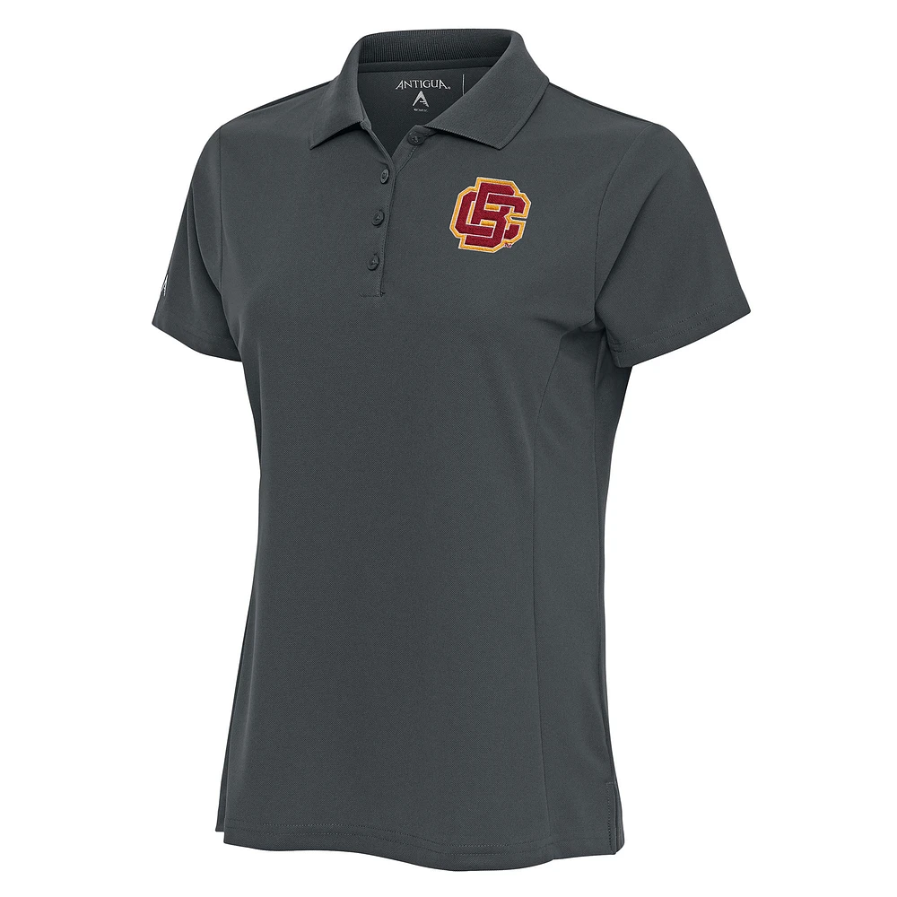 Women's Antigua Pewter Bethune-Cookman Wildcats Legacy Pique Polo