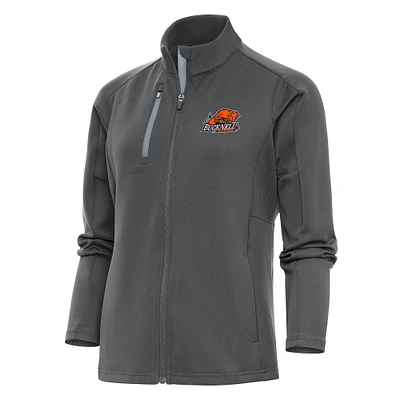 Women's Antigua Pewter Bucknell Bison Generation Full-Zip Jacket