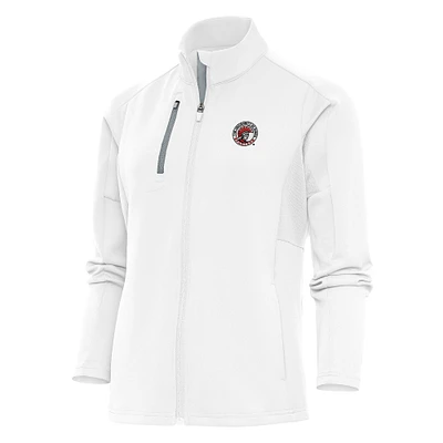 Women's Antigua White Tampa Spartans Generation Full-Zip Jacket