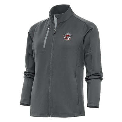 Women's Antigua Pewter Tampa Spartans Generation Full-Zip Jacket