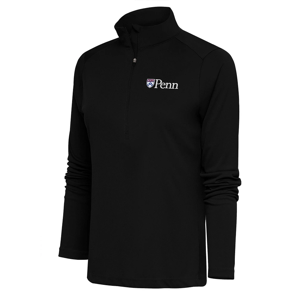 Women's Antigua Pennsylvania Quakers Tribute Half-Zip Pullover Top