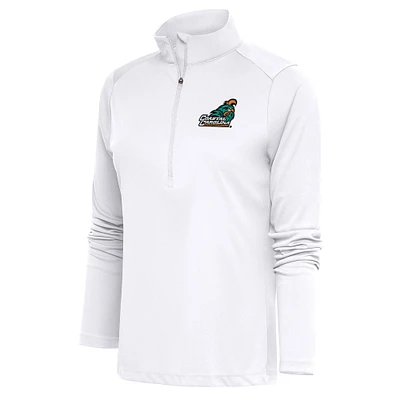 Women's Antigua Coastal Carolina Chanticleers Tribute Half-Zip Pullover Top