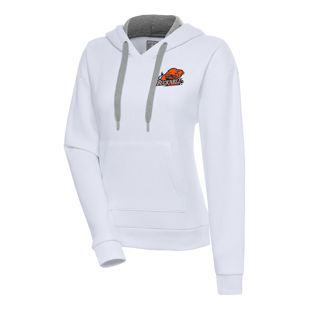 Women's Antigua Bucknell Bison Victory Pullover Hoodie