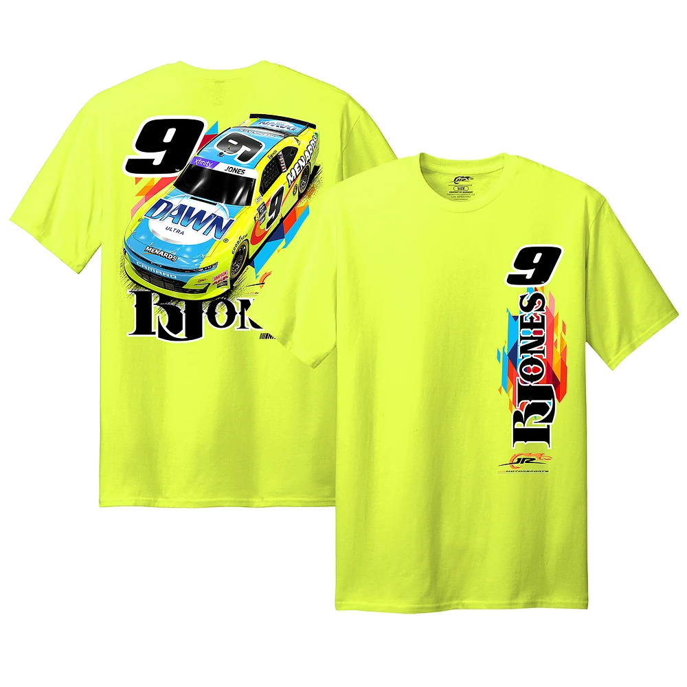 Men's Joe Gibbs Racing Team Collection Yellow Brandon Jones Menards/Dawn Car T-Shirt