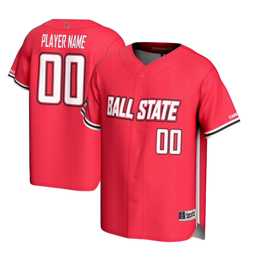 Youth GameDay Greats Cardinal Ball State Cardinals NIL Pick-A-Player Lightweight Baseball Jersey
