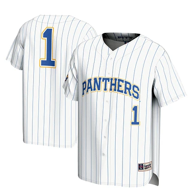 Youth GameDay Greats #1 White Pitt Panthers Lightweight Baseball Jersey