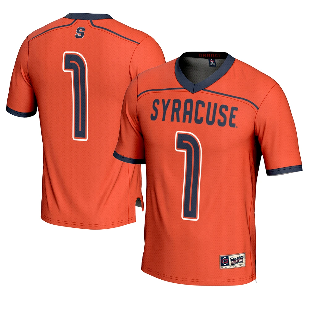 Youth GameDay Greats #1 Orange Syracuse Lightweight Lacrosse Fashion Jersey