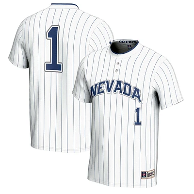 Unisex GameDay Greats #1 White Nevada Wolf Pack Lightweight Softball Jersey