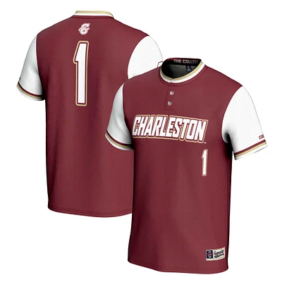 Youth GameDay Greats #1 Maroon Charleston Cougars Lightweight Softball Jersey