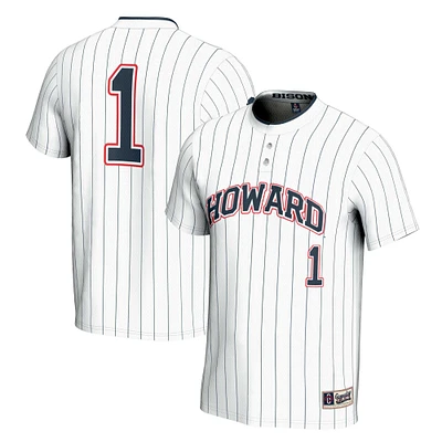 Youth GameDay Greats #1 White Howard Bison Lightweight Softball Jersey