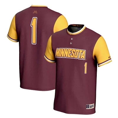 Youth GameDay Greats #1 Maroon Minnesota Golden Gophers Lightweight Softball Jersey