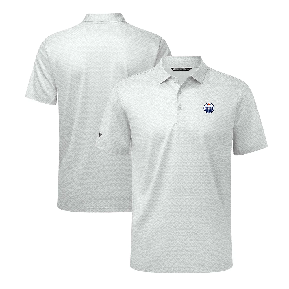 Men's Levelwear White Edmonton Oilers System Insignia Core Polo