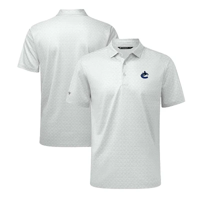 Men's Levelwear White Vancouver Canucks System Insignia Core Polo