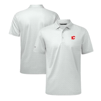 Men's Levelwear White Calgary Flames System Insignia Core Polo