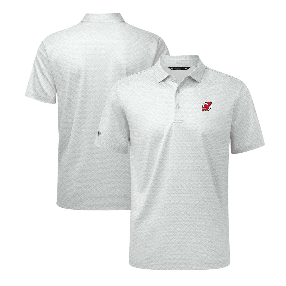Men's Levelwear White New Jersey Devils System Insignia Core Polo