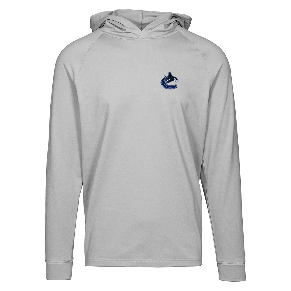 Men's Levelwear Gray Vancouver Canucks Dimension Insignia Core Pullover Hoodie