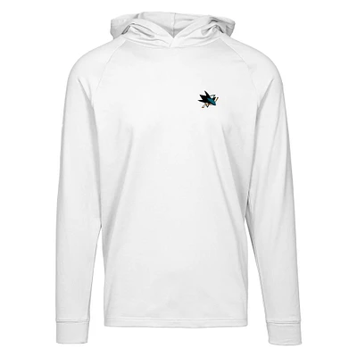 Men's Levelwear White San Jose Sharks Dimension Insignia Core Pullover Hoodie