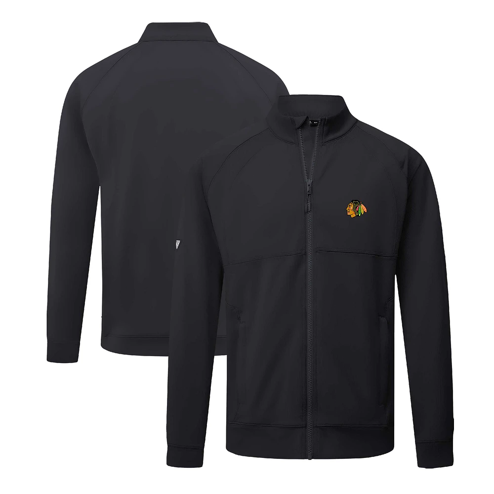 Men's Levelwear Black Chicago Blackhawks Form Insignia Core Full-Zip Jacket