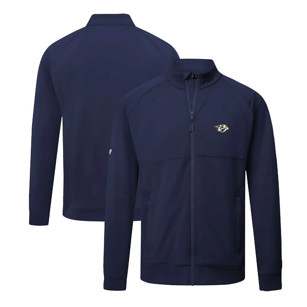 Men's Levelwear Navy Nashville Predators Form Insignia Core Full-Zip Jacket