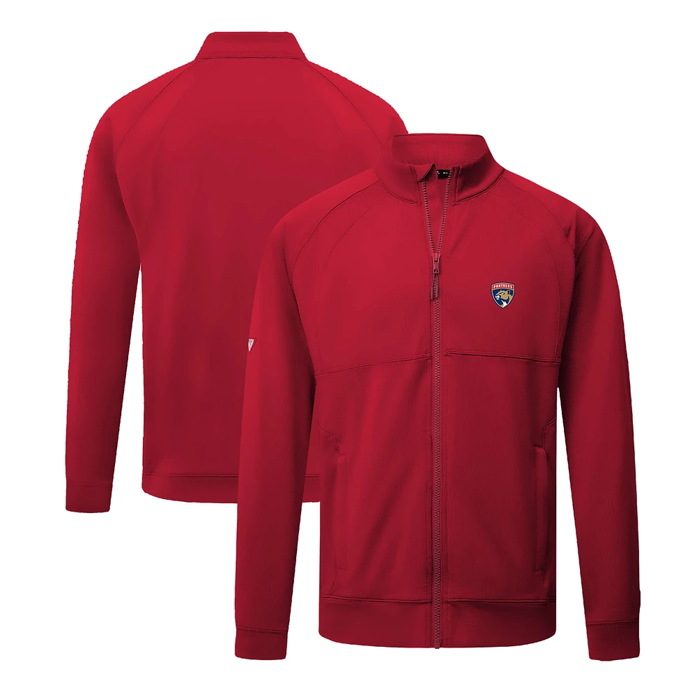 Men's Levelwear Red Florida Panthers Form Insignia Core Full-Zip Jacket