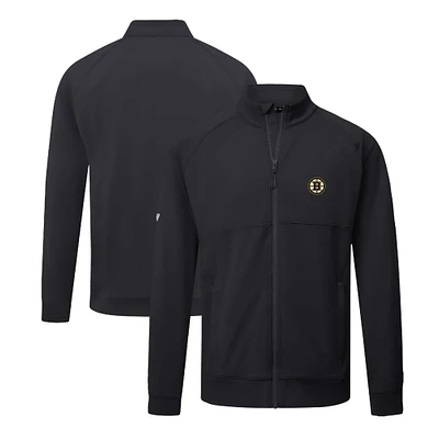 Men's Levelwear Black Boston Bruins Form Insignia Core Full-Zip Jacket