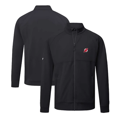 Men's Levelwear Black New Jersey Devils Form Insignia Core Full-Zip Jacket