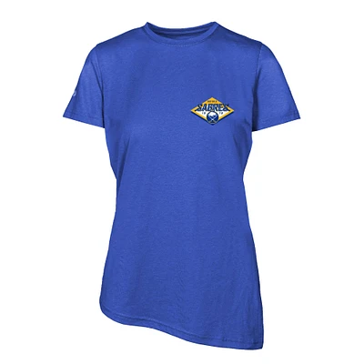 Women's Levelwear Royal Buffalo Sabres Birch Club Patch 2.0 T-Shirt