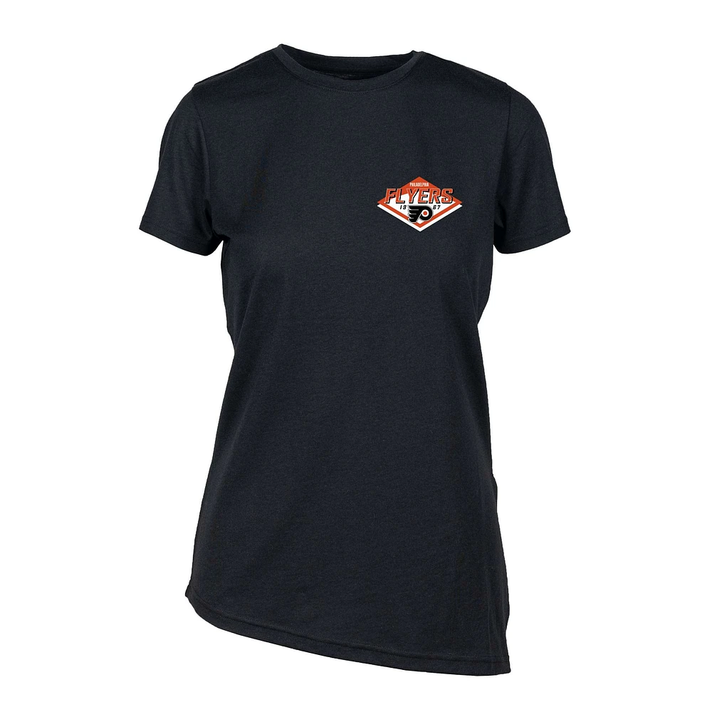 Women's Levelwear Black Philadelphia Flyers Birch Club Patch 2.0 T-Shirt