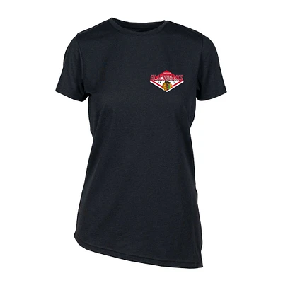 Women's Levelwear Black Chicago Blackhawks Birch Club Patch 2.0 T-Shirt